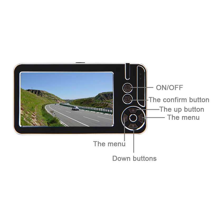 G636 2.7 inch Screen Display Car DVR Recorder, Support Loop Recording / Motion Detection / G-Sensor