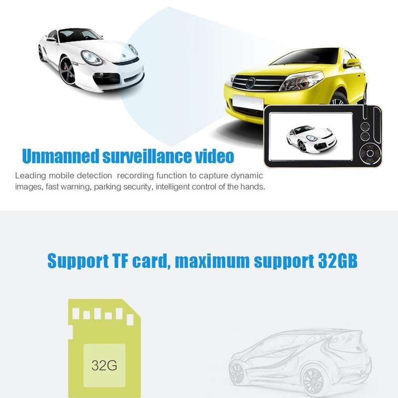 G636 2.7 inch Screen Display Car DVR Recorder, Support Loop Recording / Motion Detection / G-Sensor