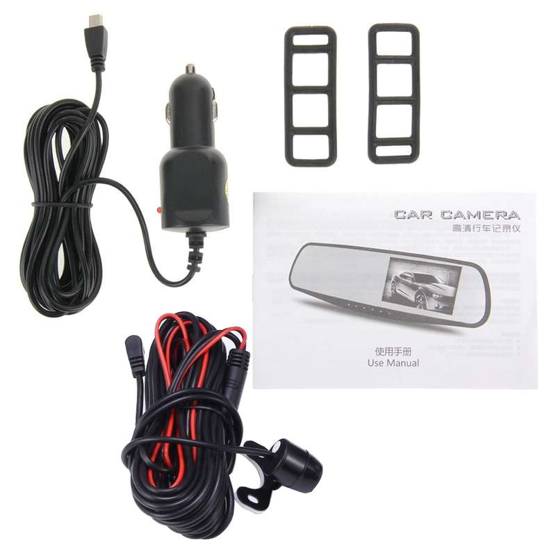 G20 HD 1080P 4.3 inch Screen Display Vehicle DVR with Reversing Camera, Generalplus 2248 Programs, 1