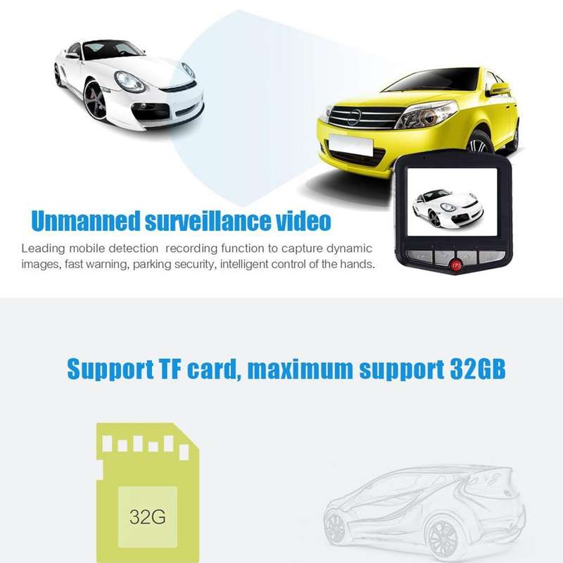 VGA 480P Car Camcorder DVR Driving Recorder Digital Video Camera Voice Recorder with 2.4 inch LCD Sc