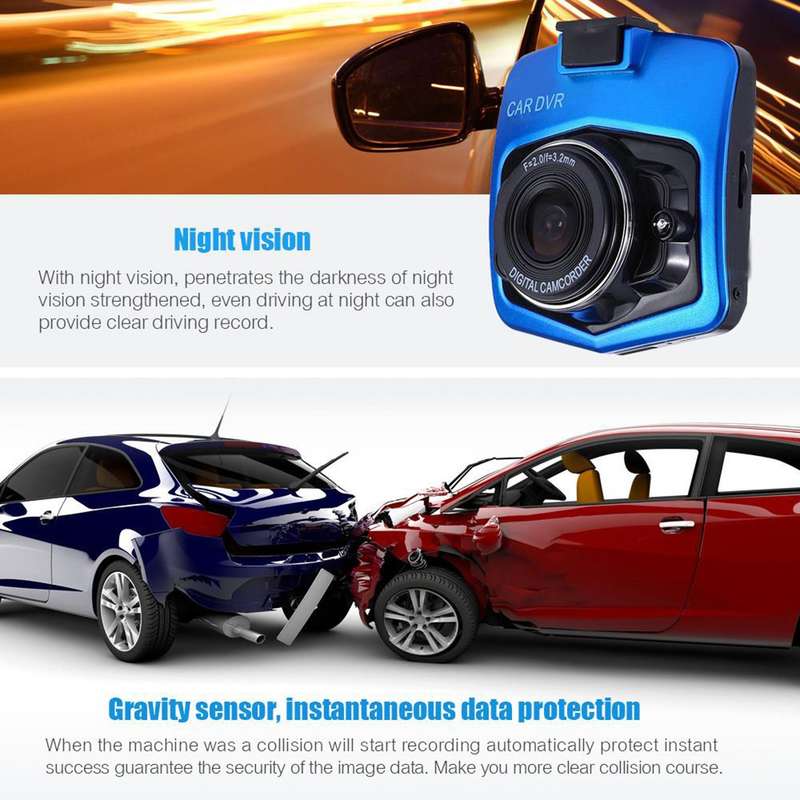 VGA 480P Car Camcorder DVR Driving Recorder Digital Video Camera Voice Recorder with 2.4 inch LCD Sc