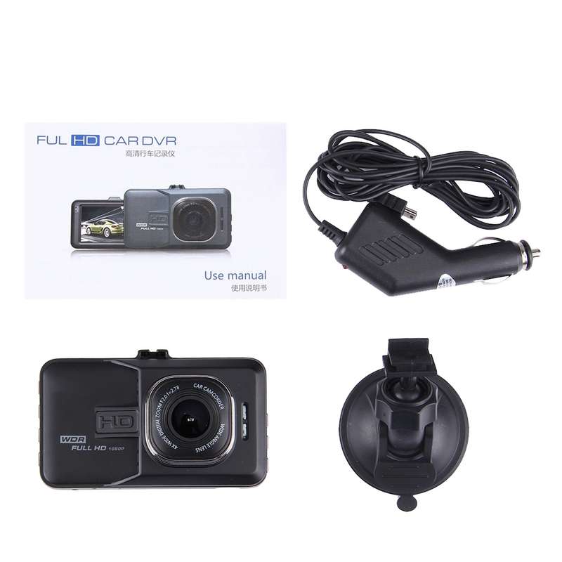 Car DVR Camera 3.0 inch LCD HD 720P 3.0MP Camera 170 Degree Wide Angle Viewing, Support Night Vision
