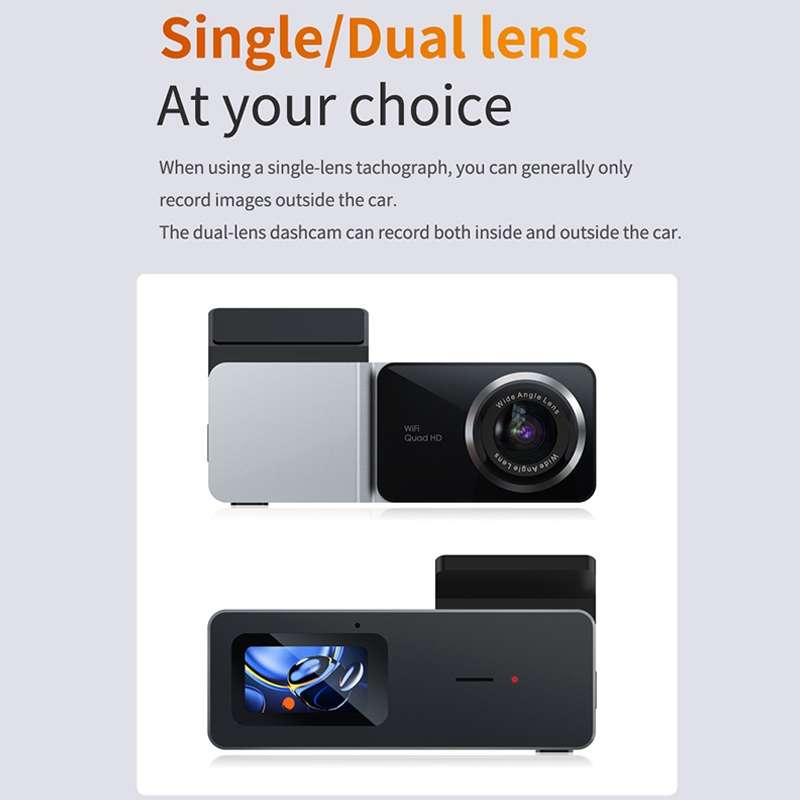 U06 2K Ultra HD Night Vision WiFi Car Driving Recorder Support Mobile APP