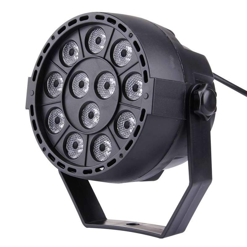 KD-12W 12 LED PAR Light Stage Light, with LED Display, Master / Slave / DMX512 / Auto Run Modes, US