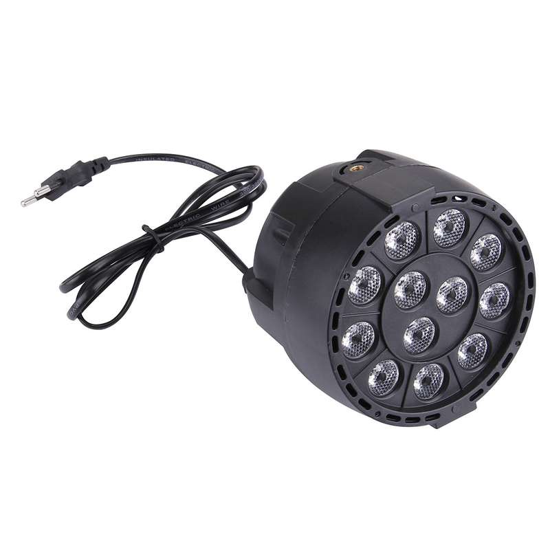 KD-12W 12 LED PAR Light Stage Light, with LED Display, Master / Slave / DMX512 / Auto Run Modes, US