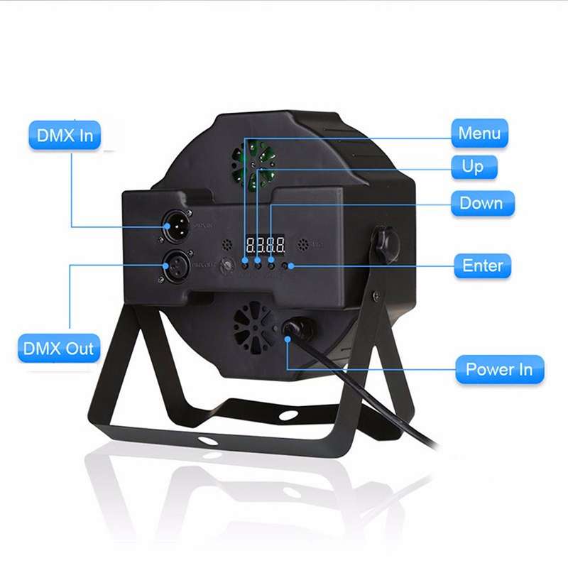 36W 36 LEDs DMX512 RGB LED PAR Light with Remote Control, Strobe + Sound Control + Self-propelled, A