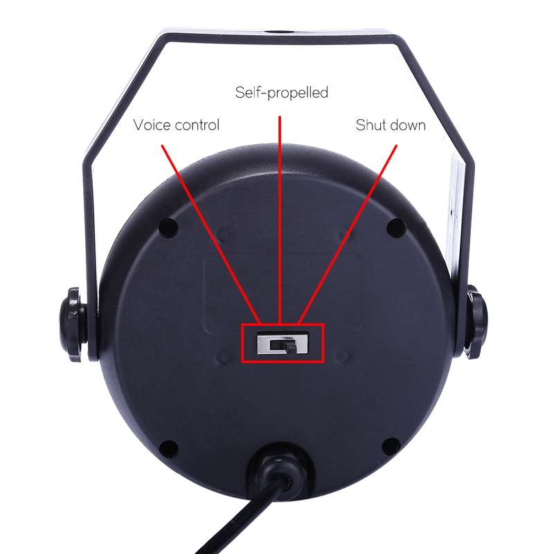 3W Colorful LED PAR Light , 6 LEDs Auto Run / Sound Control LED Stage Light, AC 85-260V, US/EU Plug