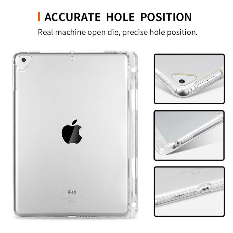 Transparent TPU Soft Protective Back Cover Case for iPad Pro 9.7 inch & iPad 9.7 (2018) & iPad 5 & 6