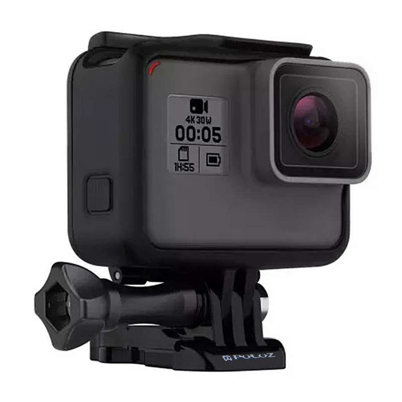 PULUZ ABS Plastic Housing Shell Frame Mount Protective Case Cage with Pedestal and Long Screw for Go