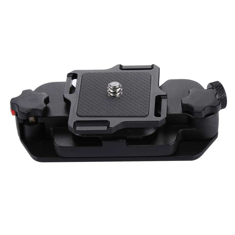 PULUZ Capture Camera Clip Aluminum Alloy Quick Release Clip with Plate(Red)