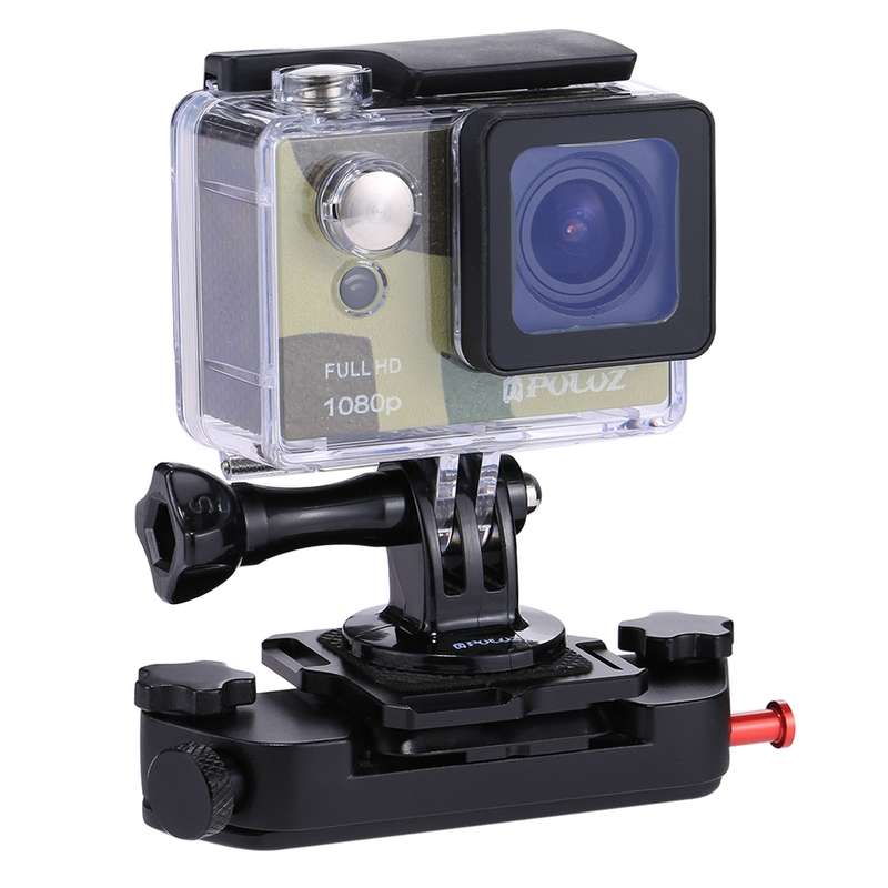 PULUZ Capture Camera Clip Aluminum Alloy Quick Release Clip with Plate(Red)