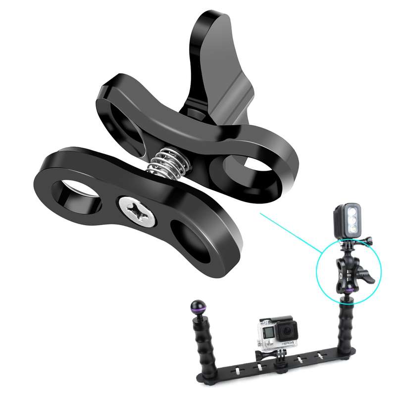 PULUZ Capture Camera Clip Aluminum Alloy Quick Release Clip with Plate(Red)