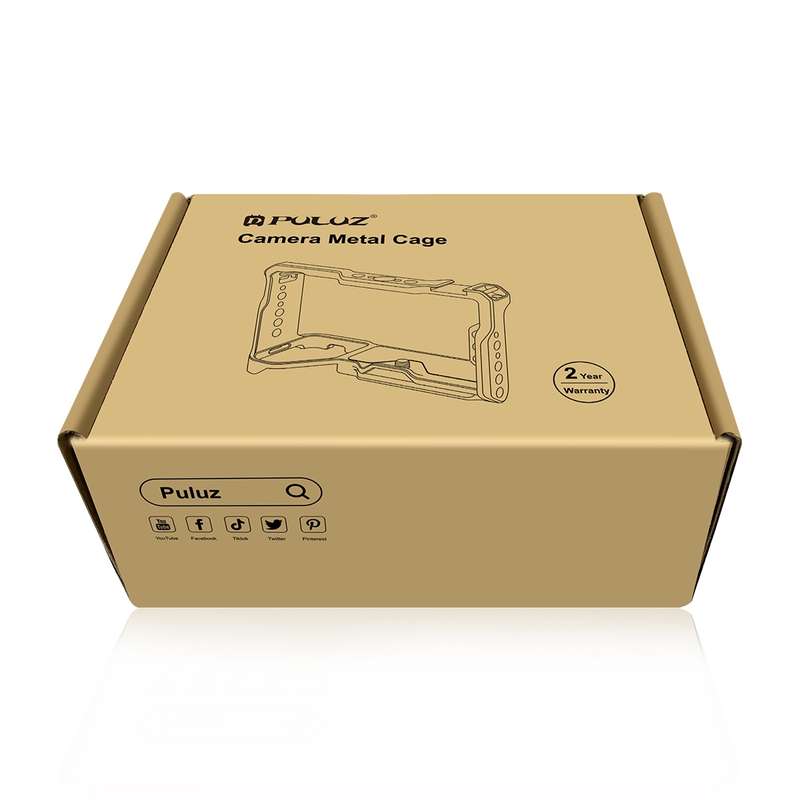 PULUZ Video Camera Cage Stabilizer for Sony A7 III & A7M3 / A7R3 & A7R III, without Handle(Bronze)