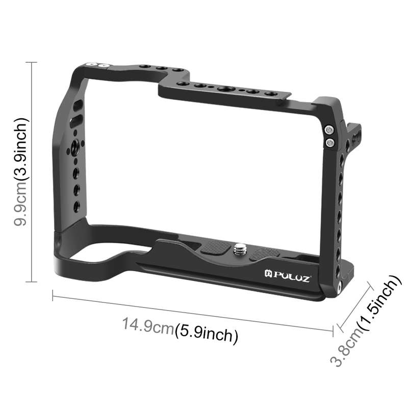 For Canon EOS-RP PULUZ Metal Camera Cage Stabilizer Rig(Black)