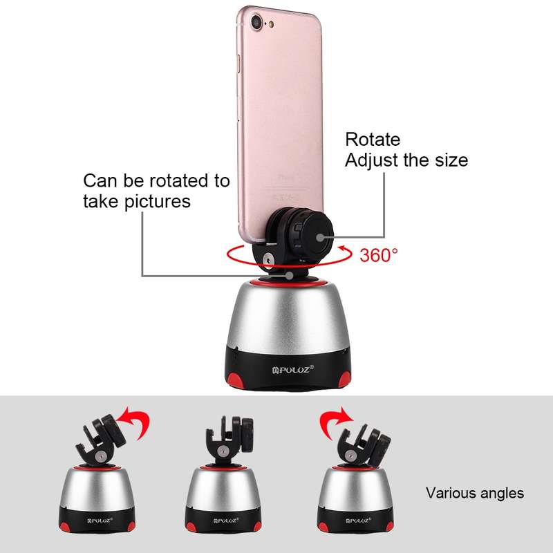 PULUZ Electronic 360 Degree Rotation Panoramic Head with Remote Controller for Smartphones, GoPro, D