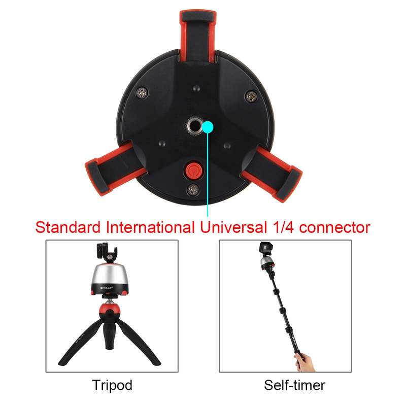 PULUZ Electronic 360 Degree Rotation Panoramic Head with Remote Controller for Smartphones, GoPro, D