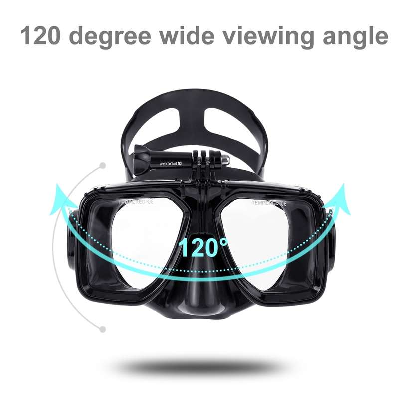PULUZ Water Sports Diving Equipment Diving Mask Swimming Glasses for GoPro, Insta360, DJI and Other