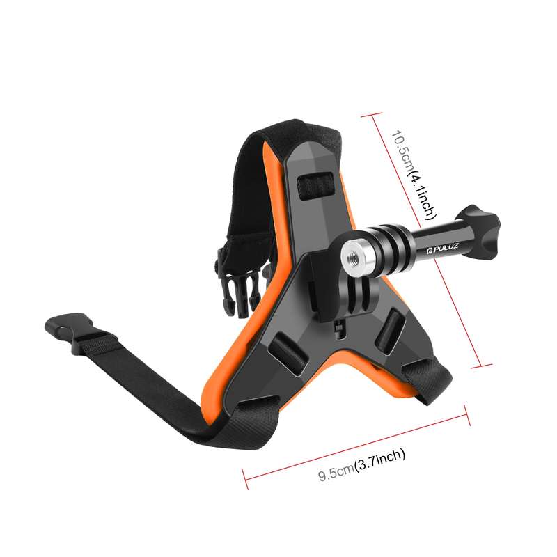 PULUZ Motorcycle Helmet Chin Strap Mount for GoPro, DJI Osmo Action and Other Action Cameras(Blue)