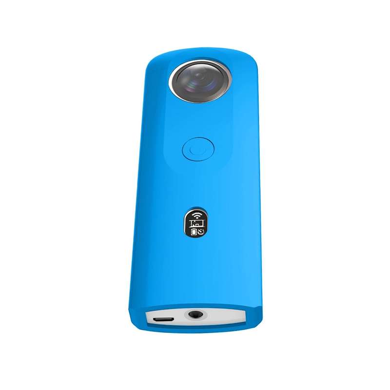 PULUZ Silicone Protective Case with Lens Cover for Ricoh Theta SC2 360 Panoramic Camera(Black)