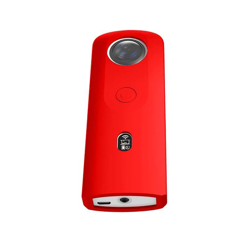 PULUZ Silicone Protective Case with Lens Cover for Ricoh Theta SC2 360 Panoramic Camera(Black)