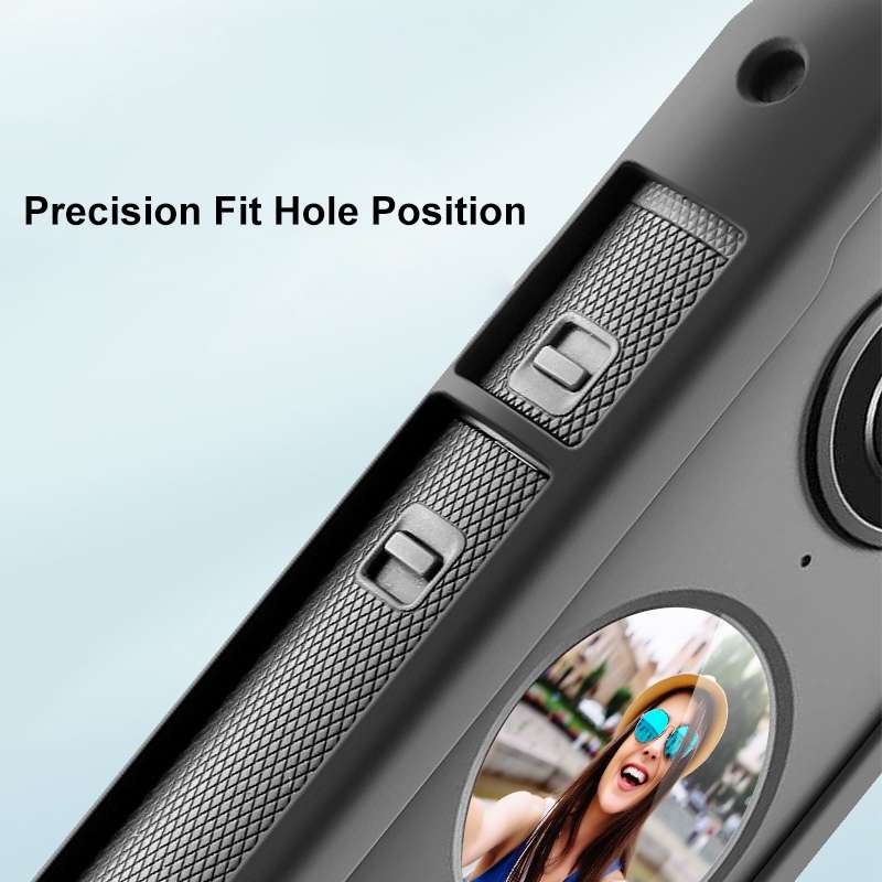 PULUZ Silicone Protective Case with Lens Cover for Ricoh Theta SC2 360 Panoramic Camera(Black)
