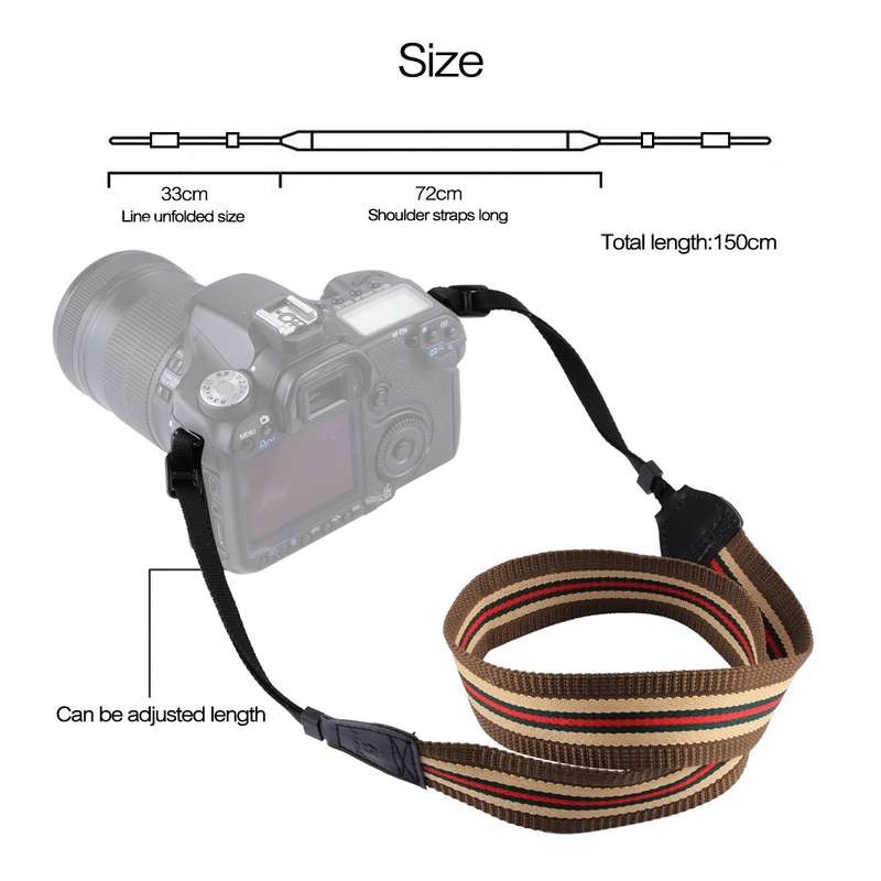 PULUZ Retro Ethnic Style Multi-color Series Butterflies Shoulder Neck Strap Camera Strap for SLR / D