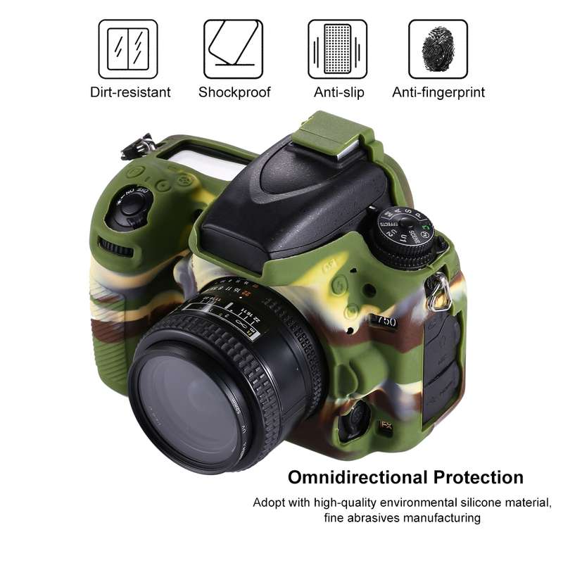 PULUZ Soft Silicone Protective Case for Nikon D750(Red)