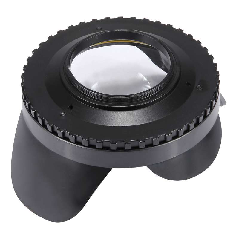 PULUZ 0.7X~0.8X Amplification Optical Fisheye Lens Shade Wide Angle Dome Port Lens for Underwater Ho