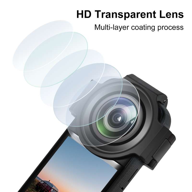 For Insta360 X3 PULUZ Upgrade Optical Glass Lens Guard Protective Cover