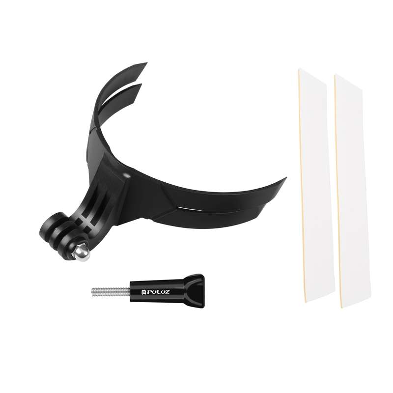 PULUZ Bending Action Camera Motorcycle Helmet Chin Mount (Black)