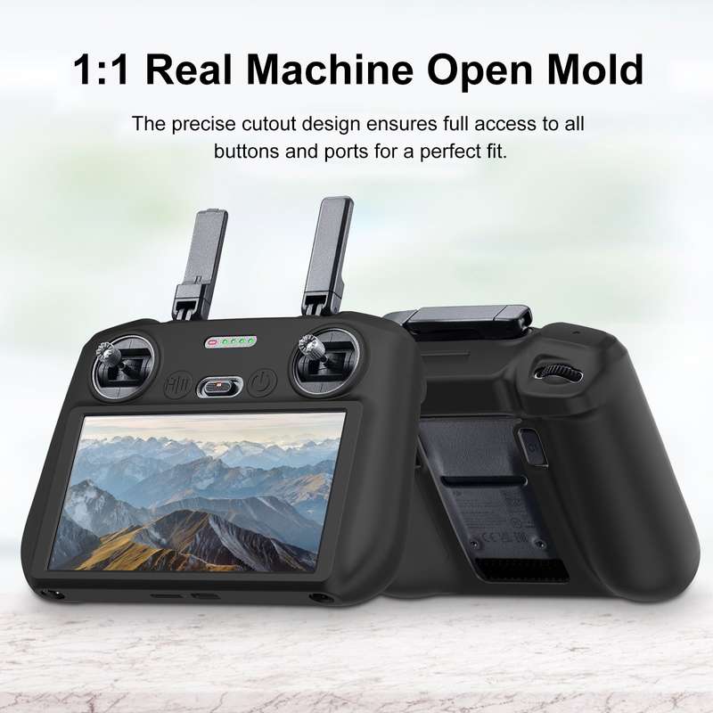 For DJI Mini 4 Pro / Air 3 Remote Control / DJI RC 2 with Screen PULUZ Silicone Protective Case (Gre