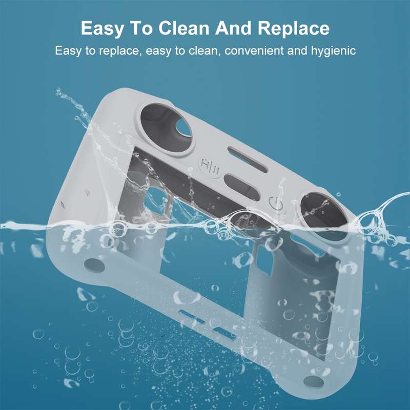 For DJI Mini 4 Pro / Air 3 Remote Control / DJI RC 2 with Screen PULUZ Silicone Protective Case (Gre