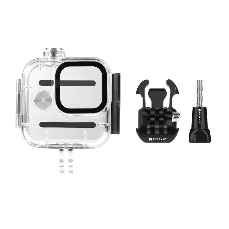 For GoPro Hero11 Black Mini PULUZ 40m Waterproof Housing Protective Case with Buckle Basic Mount & S