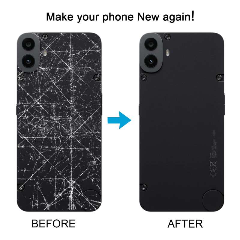 For Nothing CMF Phone 1 Original Back Cover with Camera Lens Cover(Black)