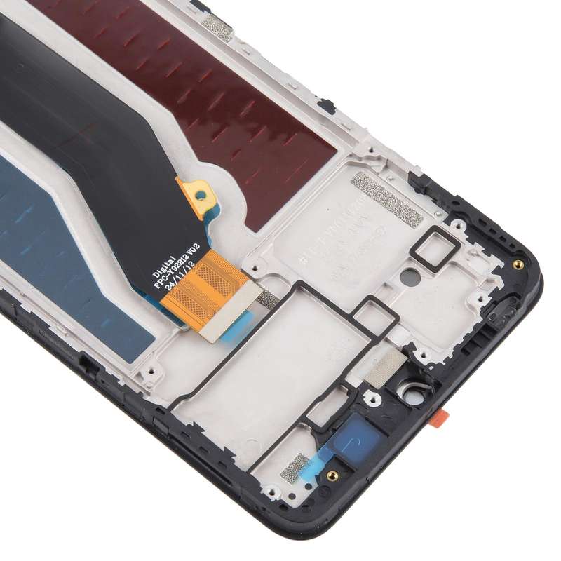 For ZTE Blade V70 Max LCD Screen Digitizer Full Assembly with Frame (Black)