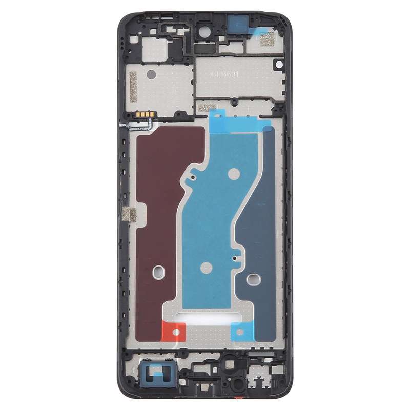 For ZTE Blade A75 4G / V60 Smart Front Housing LCD Frame Bezel Plate (Black)