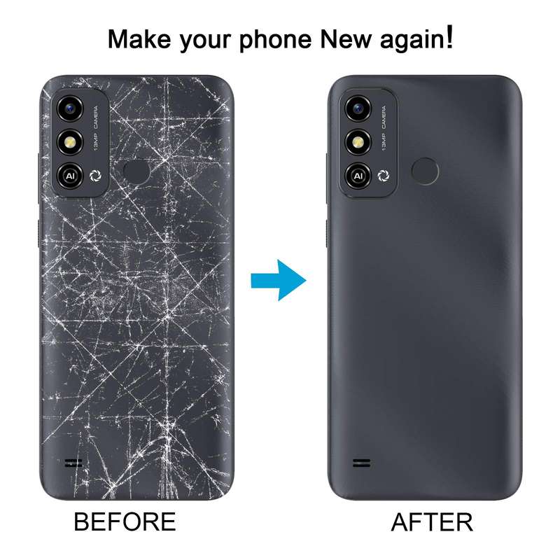 For ZTE Blade A53 Plastic Battery Back Cover(Black)