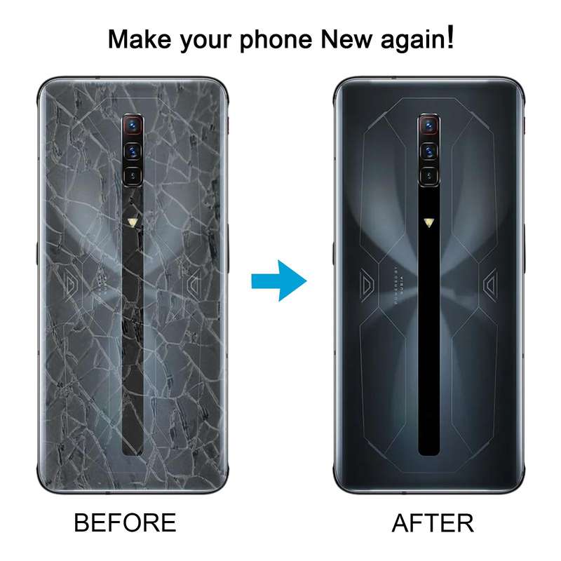 For ZTE nubia RedMagic 6S Pro Glass Battery Back Cover(Transparent)
