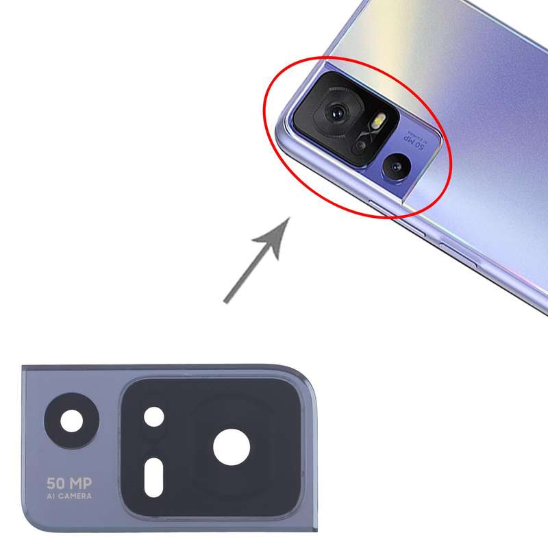 For TCL 40 SE T610K OEM Back Camera Lens (Purple)