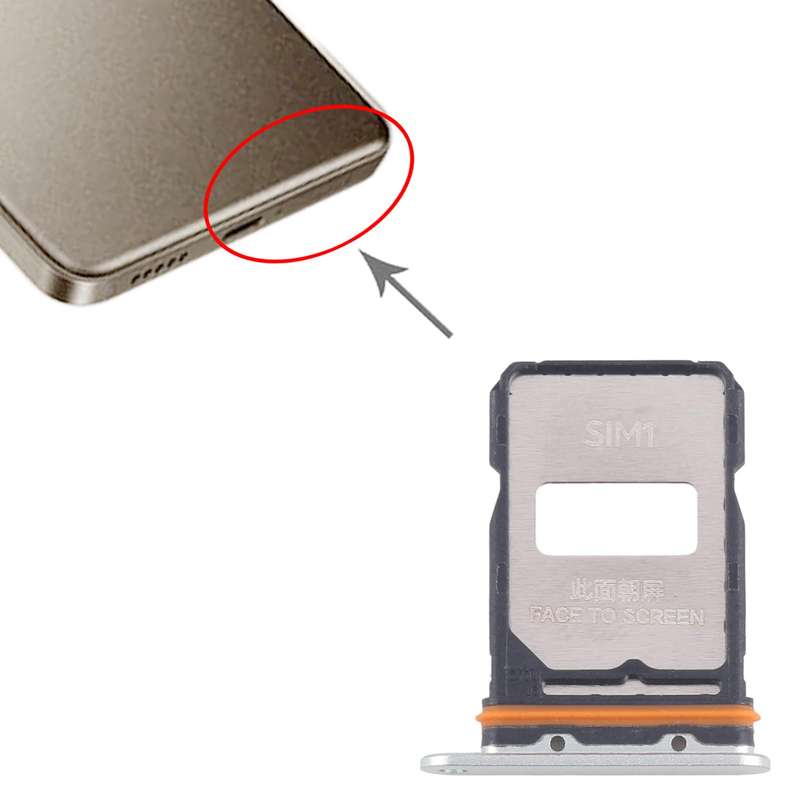 For Xiaomi Redmi Turbo 4 Pro 10pcs Original SIM Card Tray + SIM Card Tray (Silver)