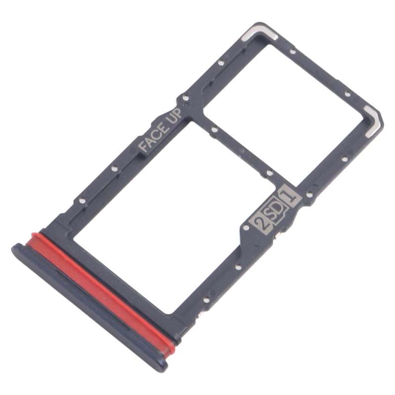 For Motorola Moto G53 XT2335-2 10pcs Original SIM + Micro SD Card Tray (Black)