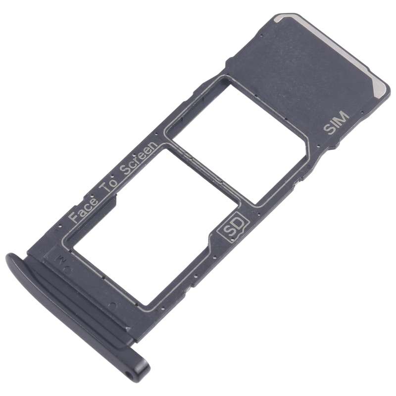 For Motorola Moto G7 Plus 10pcs Original SIM + Micro SD Card Tray (Black)
