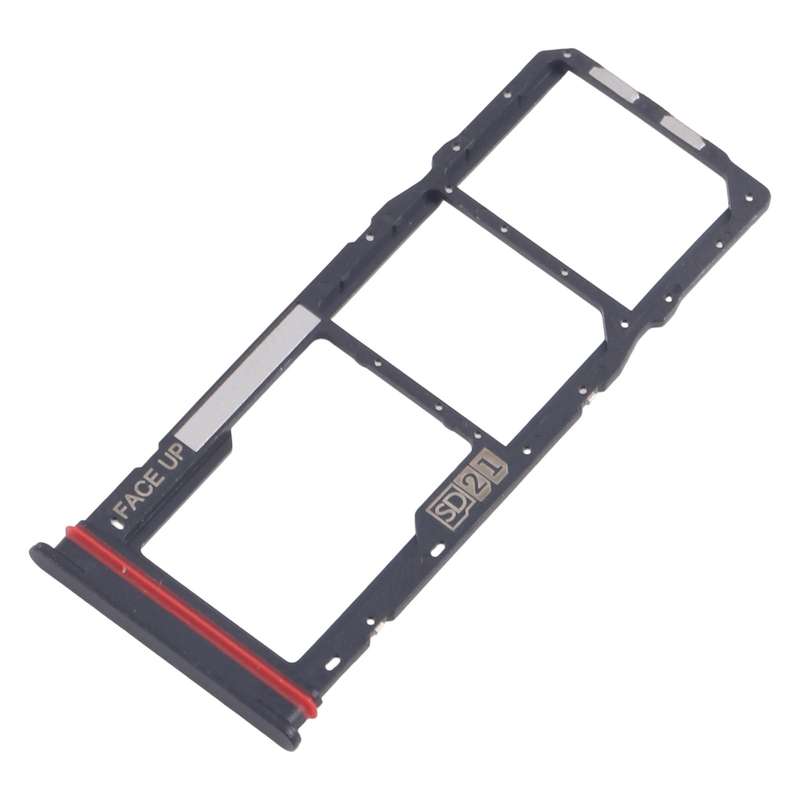 For Motorola Moto G04s 10pcs Original SIM Card Tray + SIM Card Tray + Micro SD Card Tray (Black)