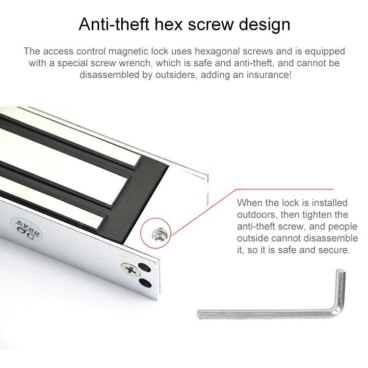 YH-280 Single Door Magnetic Lock With LED (600Lbs)