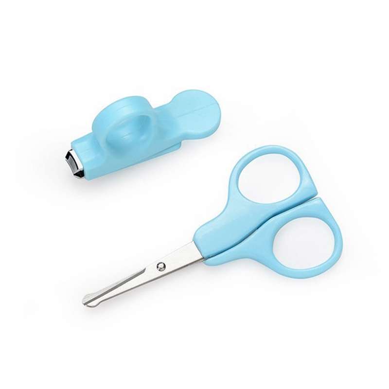 2 in 1 Baby Nail Clippers Scissors Kits, Random Color Delivery