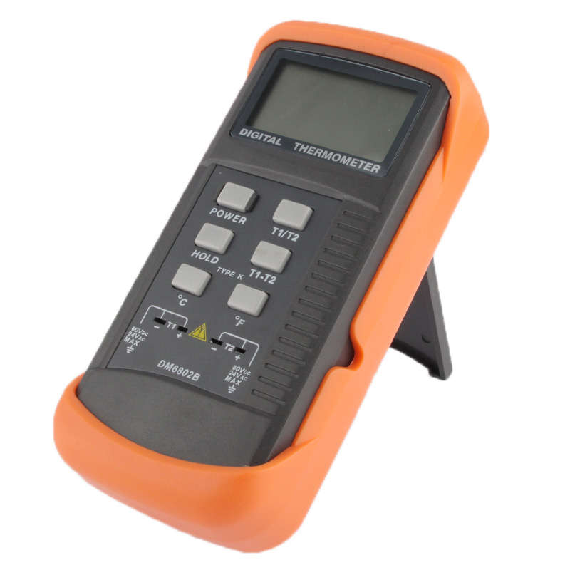 Digital Thermometer with Two K-Type Sensors (DM6802B)