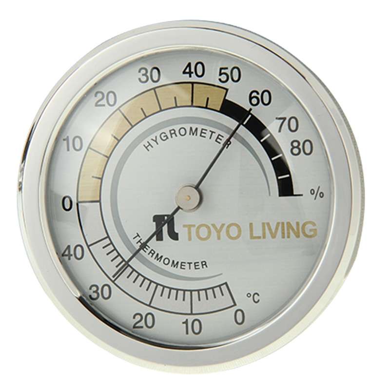 Indoor Thermometer and Hygrometer (TH123)(Silver)