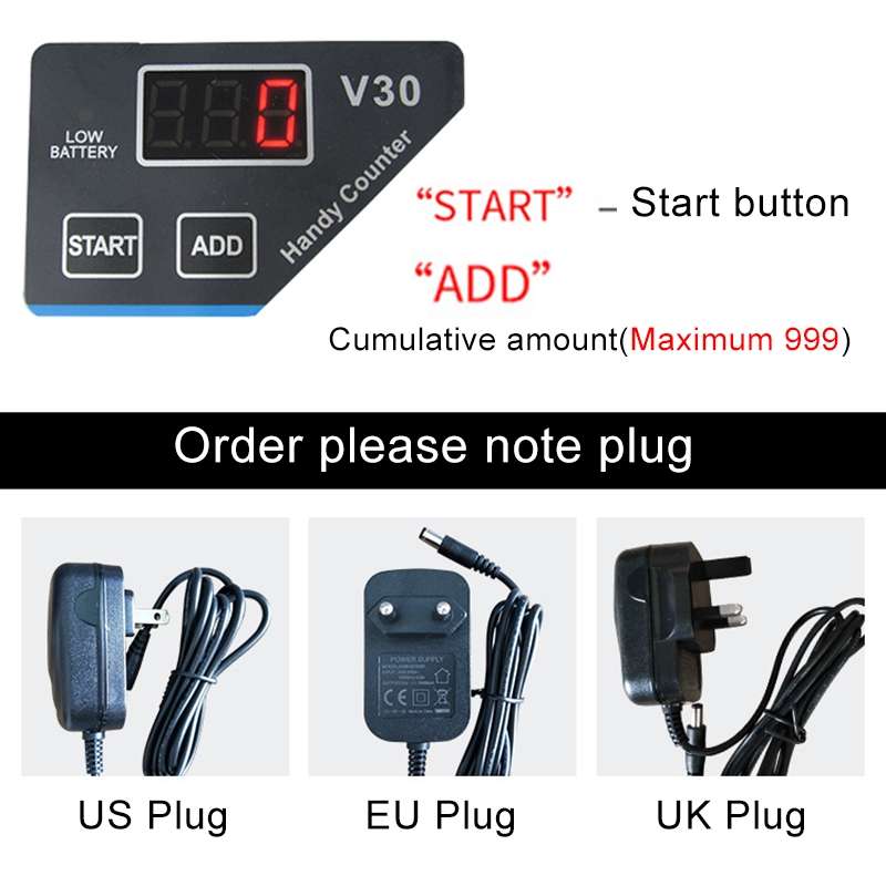 V30 Mini Portable Multi Paper Currency Counting Money Counter, US Plug