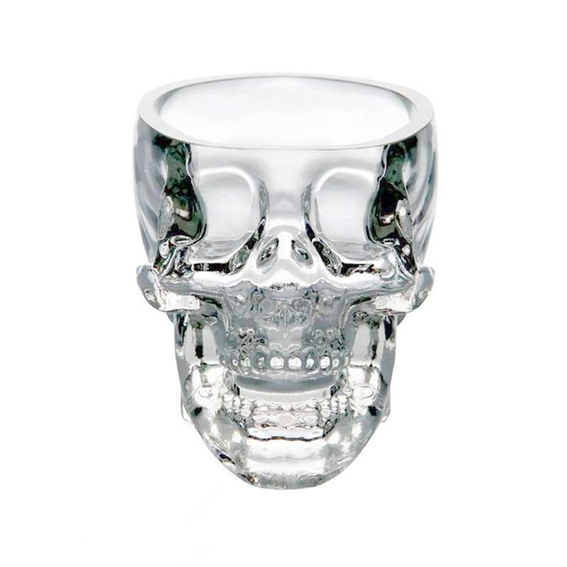 Crystal Skull Head Vodka Whiskey Shot Glass(Transparent)