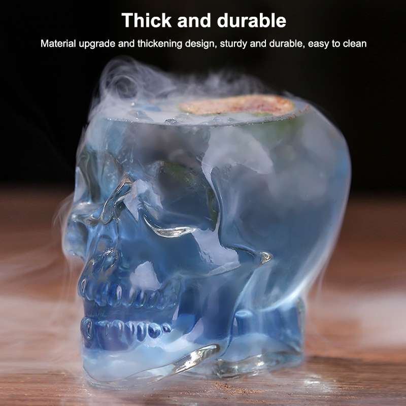Crystal Skull Head Vodka Whiskey Shot Glass(Transparent)
